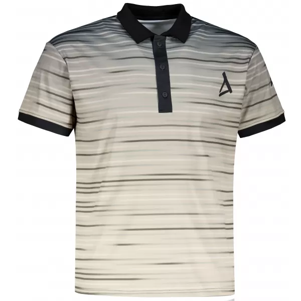  Herren-Funktions-T-Shirt mit Premium-Kragen ALTISPORT VOJ/ALM031TR05 SCHWARZ/BRAUN 