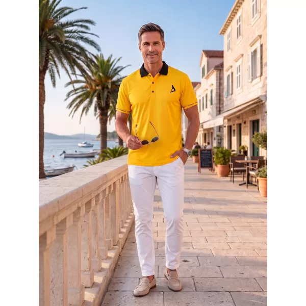  Herren-Funktions-T-Shirt mit Premium-Kragen ALTISPORT VOJ/ALM000TR05 ORANGE 
