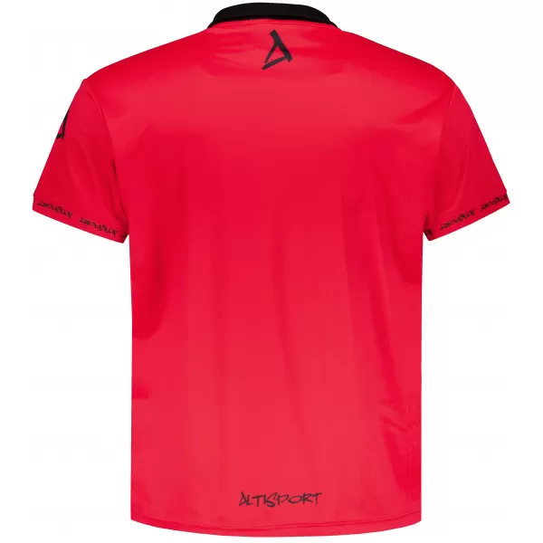  Herren-Funktions-T-Shirt mit Premium-Kragen ALTISPORT VOJ/ALM000TR05 ROT 