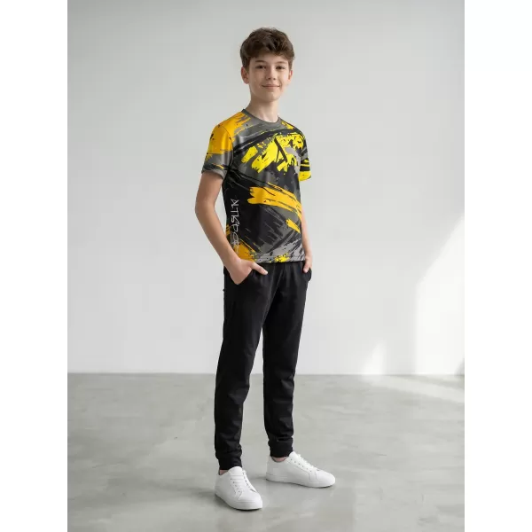  Hochwertiges Funktions-T-Shirt für Kinder ALTISPORT VOJ/ALK014TR01 SCHWARZ UND GELB 