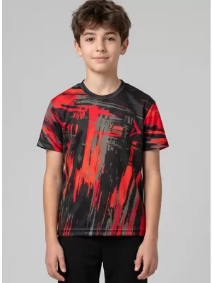 Hochwertiges Funktions-T-Shirt für Kinder ALTISPORT VOJ/ALK010TR01 SCHWARZ/ROT