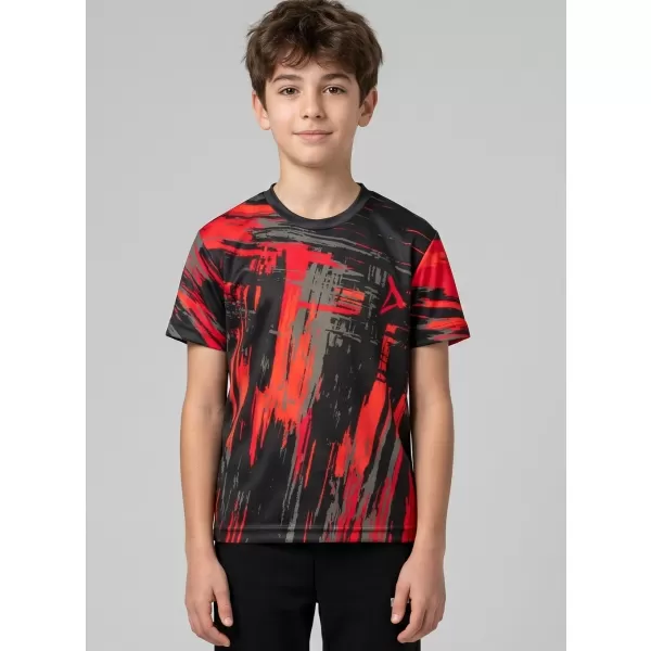  Hochwertiges Funktions-T-Shirt für Kinder ALTISPORT VOJ/ALK010TR01 SCHWARZ/ROT 