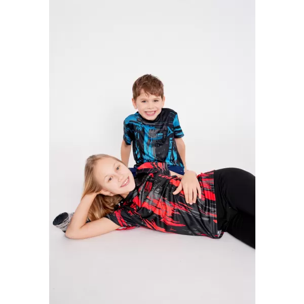  Hochwertiges Funktions-T-Shirt für Kinder ALTISPORT VOJ/ALK010TR01 SCHWARZ/ROT 