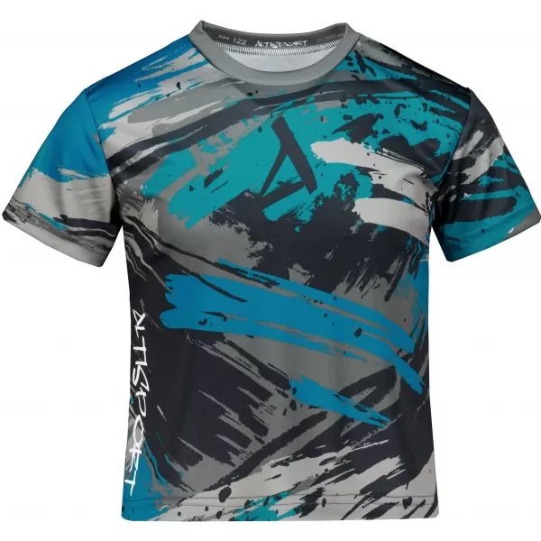  Hochwertiges Funktions-T-Shirt für Kinder ALTISPORT VOJ/ALK014TR01 SCHWARZ/KEROSIN 