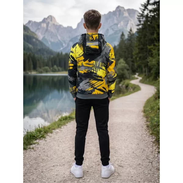  Hochwertiges Funktions-Sweatshirt für Kinder ALTISPORT VOJ/ALK014MI01 SCHWARZ UND GELB 