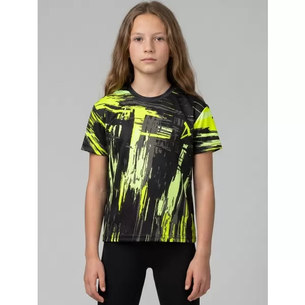  Hochwertiges Funktions-T-Shirt für Kinder ALTISPORT VOJ/ALK010TR01 SCHWARZ UND GELB 