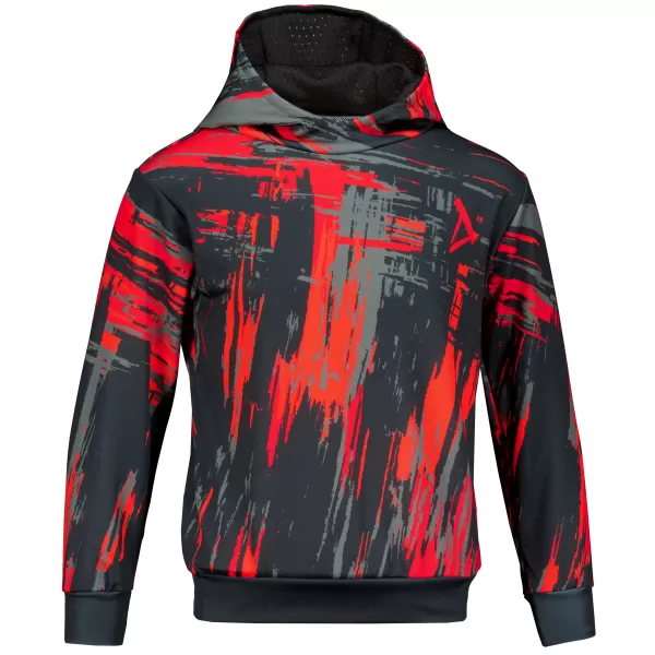  Hochwertiges Funktions-Sweatshirt für Kinder ALTISPORT VOJ/ALK010MI01 SCHWARZ/ROT 