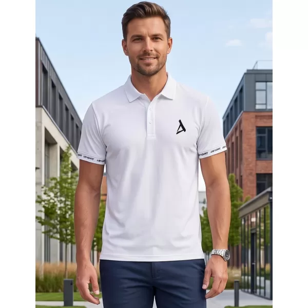  Herren-Funktions-T-Shirt mit Premium-Kragen ALTISPORT VOJ/ALM000TR05 WEIß 