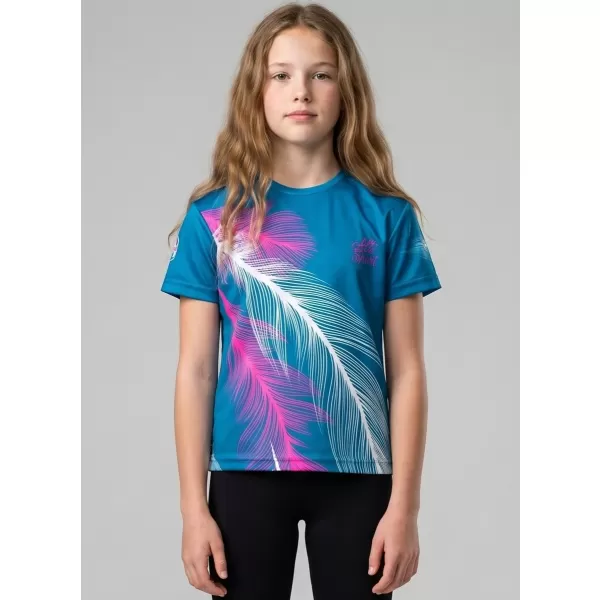  Hochwertiges Funktions-T-Shirt für Kinder ALTISPORT VOJ/ALK001TR01 PETROL/ROSA 
