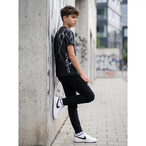  Hochwertiges Funktions-T-Shirt für Kinder ALTISPORT VOJ/ALK004TR01 SCHWARZ UND WEIß 