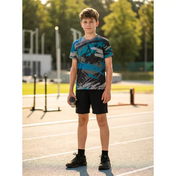  Hochwertiges Funktions-T-Shirt für Kinder ALTISPORT VOJ/ALK014TR01 SCHWARZ/KEROSIN 
