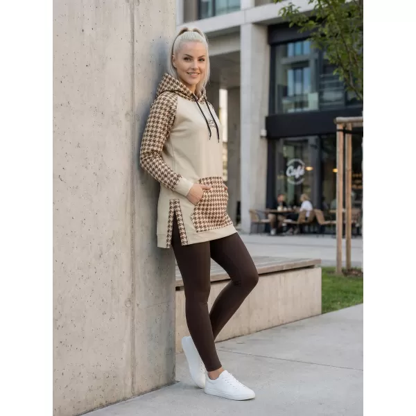  Funktionelles erweitertes Damen-Sweatshirt Premium ALTISPORT VOJ/ALW048MI03 BRAUN 