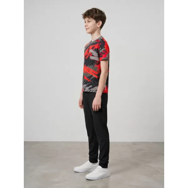  Hochwertiges Funktions-T-Shirt für Kinder ALTISPORT VOJ/ALK014TR01 SCHWARZ/ROT 