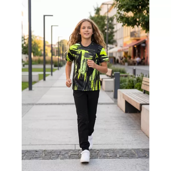  Hochwertiges Funktions-T-Shirt für Kinder ALTISPORT VOJ/ALK010TR01 SCHWARZ UND GELB 