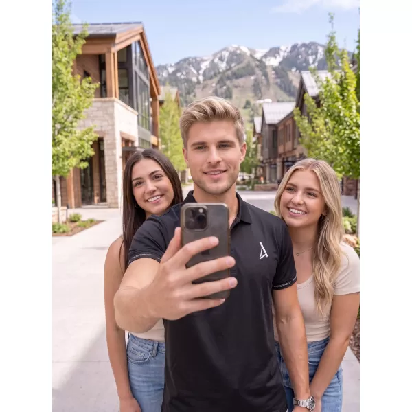  Herren-Funktions-T-Shirt mit Premium-Kragen ALTISPORT VOJ/ALM000TR05 SCHWARZ 