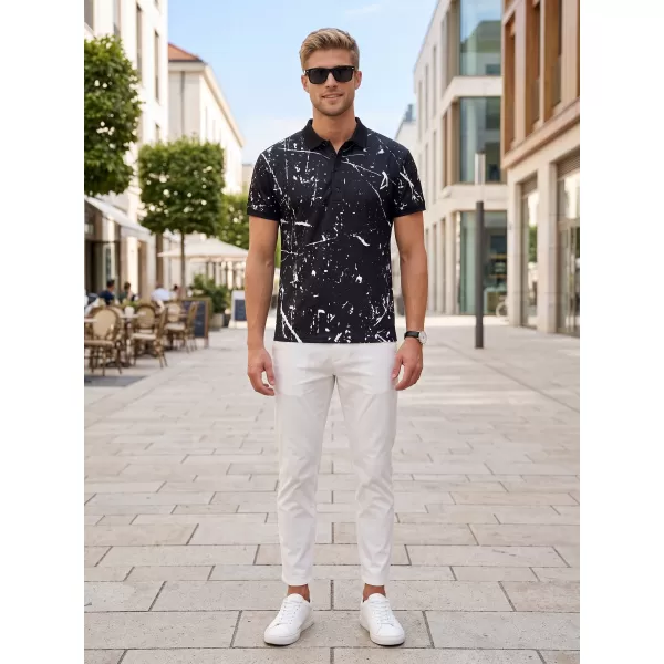  Herren-Funktions-T-Shirt mit Premium-Kragen ALTISPORT VOJ/ALM034TR05 SCHWARZ 