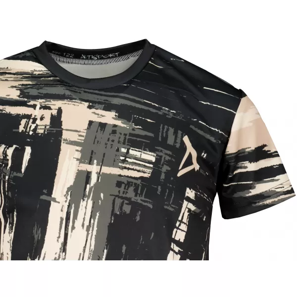  Hochwertiges Funktions-T-Shirt für Kinder ALTISPORT VOJ/ALK010TR01 SCHWARZ/BRAUN 