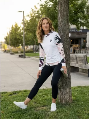 Hochwertiges Funktions-Sweatshirt für Damen ALTISPORT VOJ/ALW039MI01 WEIß