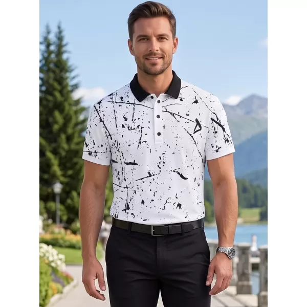  Herren-Funktions-T-Shirt mit Premium-Kragen ALTISPORT VOJ/ALM034TR05 WEIß 