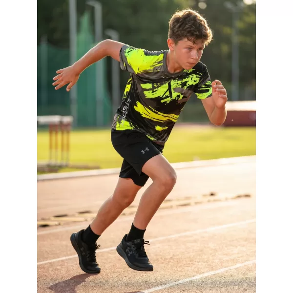  Hochwertiges Funktions-T-Shirt für Kinder ALTISPORT VOJ/ALK014TR01 SCHWARZ/GRÜN 