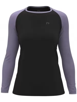 Damen-T-Shirt mit langen Ärmeln HANNAH LESLIE L/S ANTHRAZIT/GLYZINIE