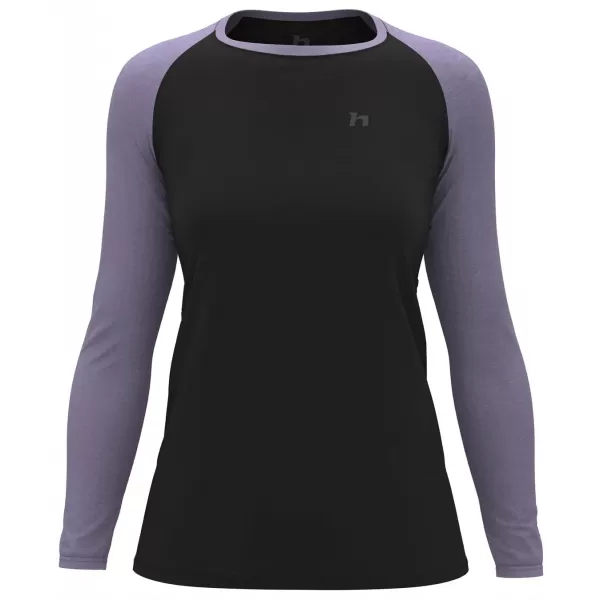  Damen-T-Shirt mit langen Ärmeln HANNAH LESLIE L/S ANTHRAZIT/GLYZINIE 
