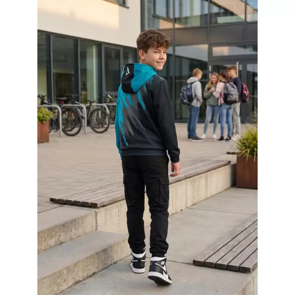  Hochwertiges Funktions-Sweatshirt für Kinder ALTISPORT VOJ/ALK006MI01 SCHWARZ/KEROSIN 