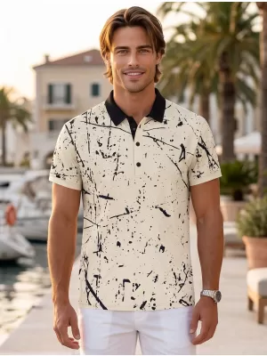 Herren-Funktions-T-Shirt mit Premium-Kragen ALTISPORT VOJ/ALM034TR05 BRAUN