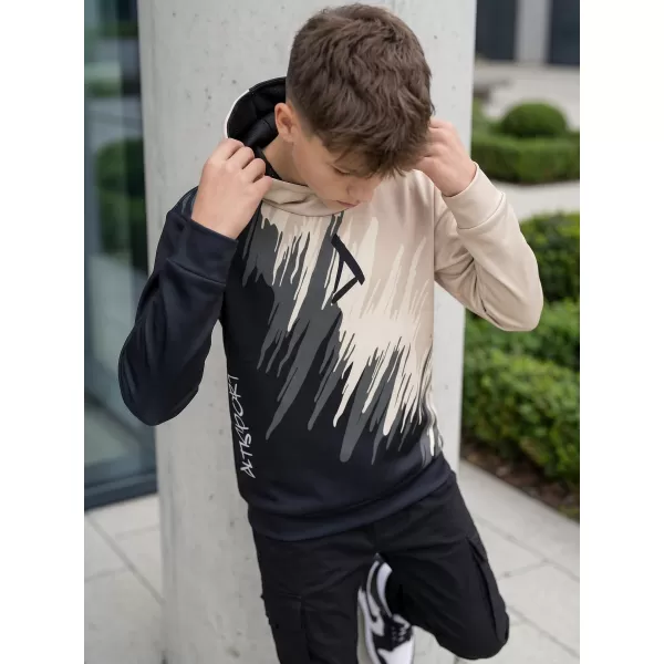  Hochwertiges Funktions-Sweatshirt für Kinder ALTISPORT VOJ/ALK006MI01 SCHWARZ/BRAUN 