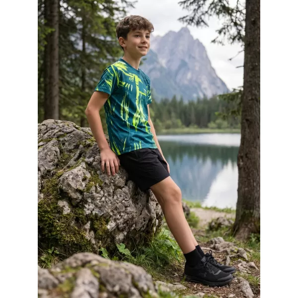  Hochwertiges Funktions-T-Shirt für Kinder ALTISPORT VOJ/ALK010TR01 KEROSIN/GELB 