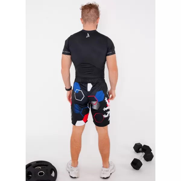 Herren Premium Funktionsshorts ohne Taschen ALTISPORT VOJ/ALM036KRA02 HEXA SCHWARZ 