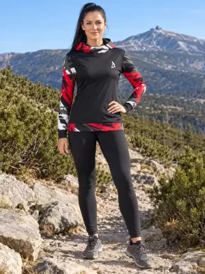 Hochwertiges Funktions-Sweatshirt für Damen ALTISPORT VOJ/ALW039MI01 SCHWARZ/ROT