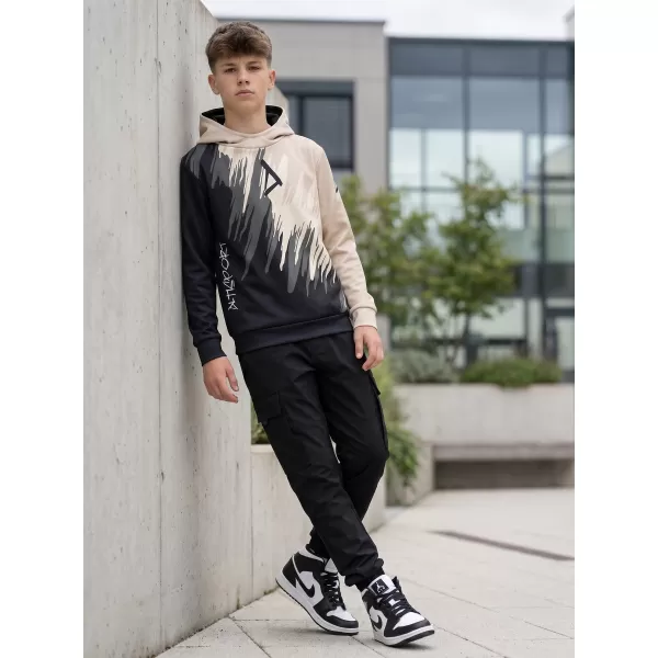  Hochwertiges Funktions-Sweatshirt für Kinder ALTISPORT VOJ/ALK006MI01 SCHWARZ/BRAUN 