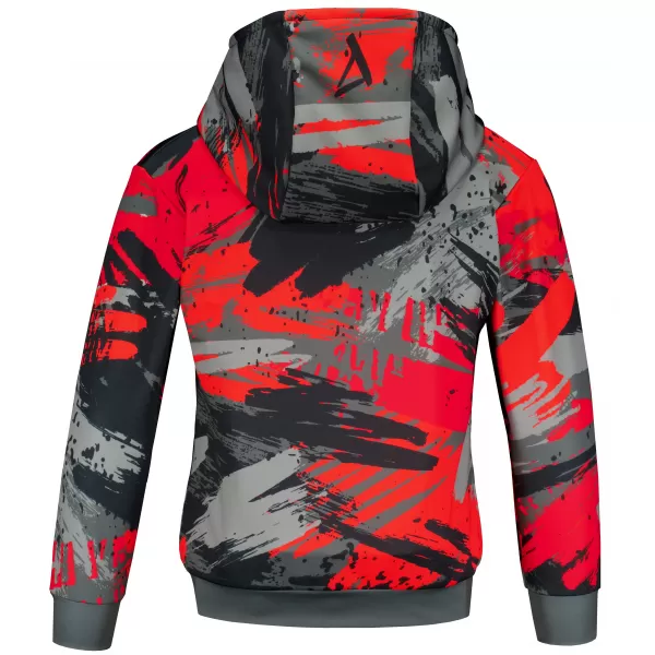  Hochwertiges Funktions-Sweatshirt für Kinder ALTISPORT VOJ/ALK014MI01 SCHWARZ/ROT 