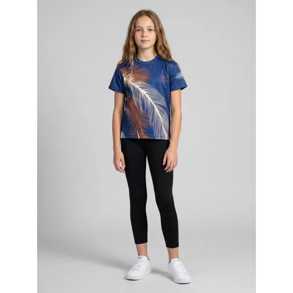  Hochwertiges Funktions-T-Shirt für Kinder ALTISPORT VOJ/ALK001TR01 MARINEBLAU/BRAUN 