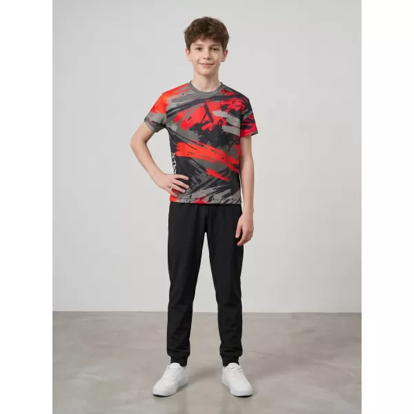  Hochwertiges Funktions-T-Shirt für Kinder ALTISPORT VOJ/ALK014TR01 SCHWARZ/ROT 