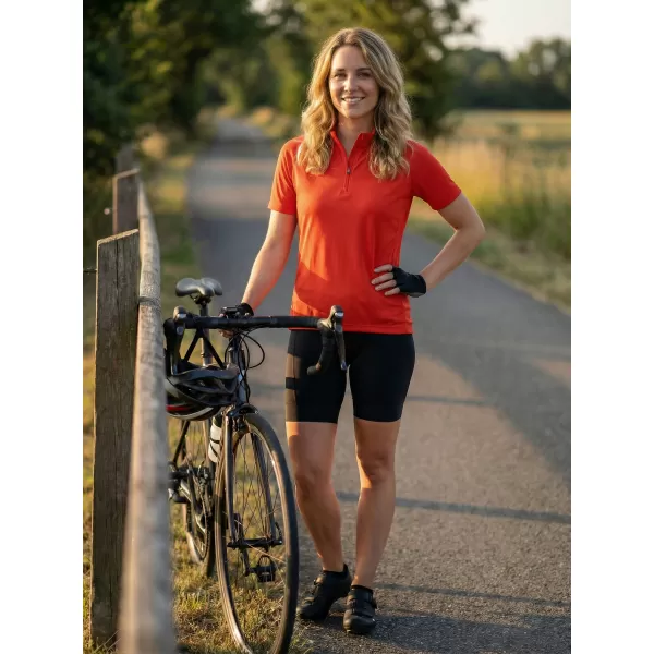  Damen-Radtrikot ALTISPORT NoPrint NP/ALW115NJ LEUCHTEND ORANGE 