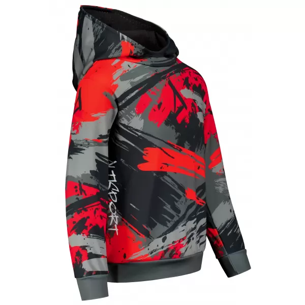  Hochwertiges Funktions-Sweatshirt für Kinder ALTISPORT VOJ/ALK014MI01 SCHWARZ/ROT 