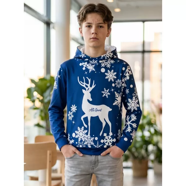  Hochwertiges Funktions-Sweatshirt für Kinder ALTISPORT VOJ/ALKVN5MI01 MARINEBLAU 