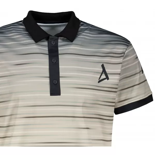  Herren-Funktions-T-Shirt mit Premium-Kragen ALTISPORT VOJ/ALM031TR05 SCHWARZ/BRAUN 