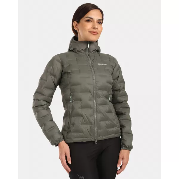  Daunenjacke für Damen KILPI ALBERTA-W WL0115KI DUNKELGRÜN 