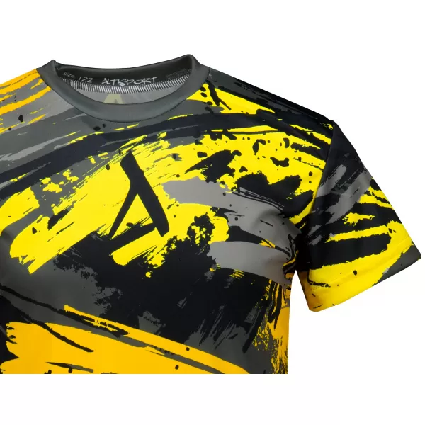  Hochwertiges Funktions-T-Shirt für Kinder ALTISPORT VOJ/ALK014TR01 SCHWARZ UND GELB 
