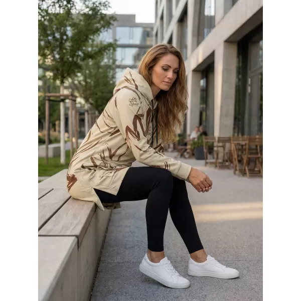  Funktionelles erweitertes Damen-Sweatshirt Premium ALTISPORT VOJ/ALW049MI03 BRAUN 
