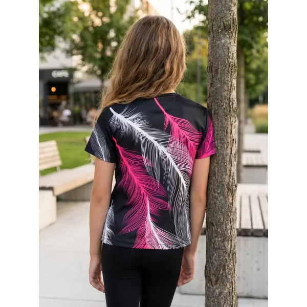 Hochwertiges Funktions-T-Shirt für Kinder ALTISPORT VOJ/ALK001TR01 SCHWARZ/ROSA 