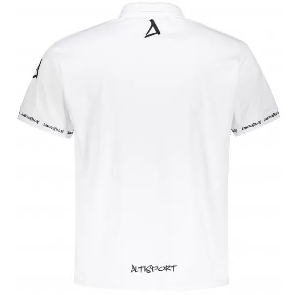  Herren-Funktions-T-Shirt mit Premium-Kragen ALTISPORT VOJ/ALM000TR05 WEIß 