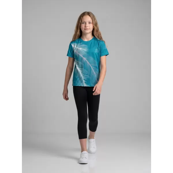  Hochwertiges Funktions-T-Shirt für Kinder ALTISPORT VOJ/ALK001TR01 SMARAGD/GRAU 