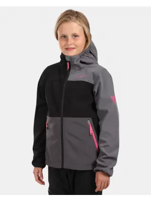 Softshelljacke für Mädchen KILPI RAVIA-J WJ0113KI SCHWARZ