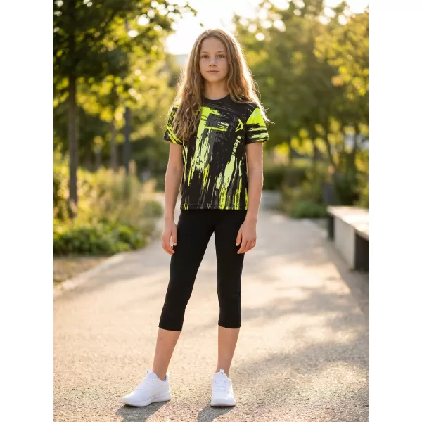  Hochwertiges Funktions-T-Shirt für Kinder ALTISPORT VOJ/ALK010TR01 SCHWARZ UND GELB 