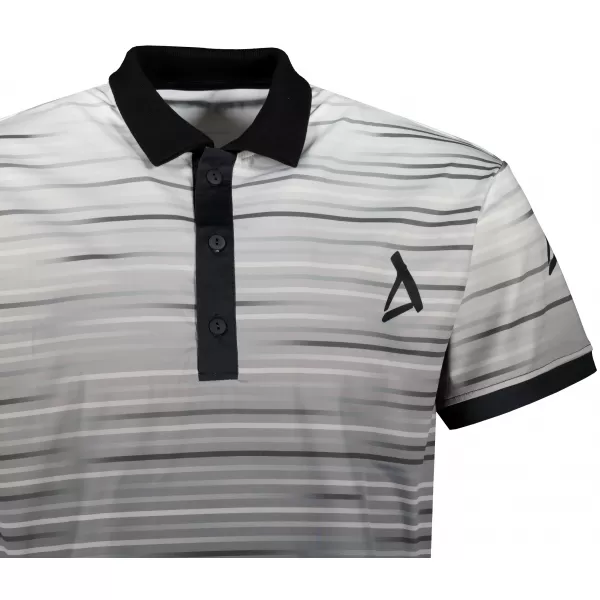  Herren-Funktions-T-Shirt mit Premium-Kragen ALTISPORT VOJ/ALM031TR05 SCHWARZ/WEIß 