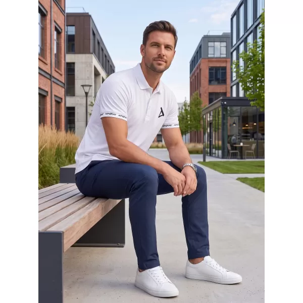  Herren-Funktions-T-Shirt mit Premium-Kragen ALTISPORT VOJ/ALM000TR05 WEIß 